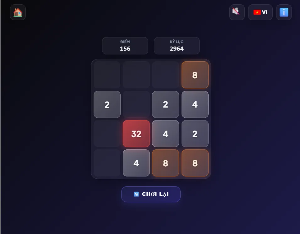 Bí quyết đạt điểm cao trong game 2048